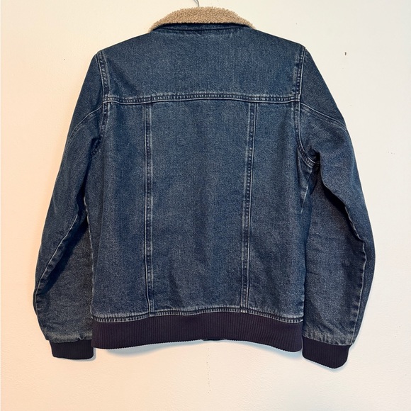 Carhartt Blue Jean Jacket with Tan Collar - Picture 3 of 3